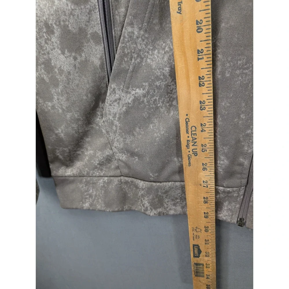 Nike Mens Therma-FIT Full Zip Hoodie Grey Red Graphic DD1974-289 Size L